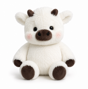 Peluche vaquita que corre color blanco